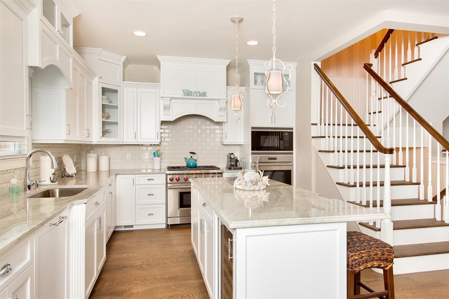 Kitchen With Varied Height Cabinets